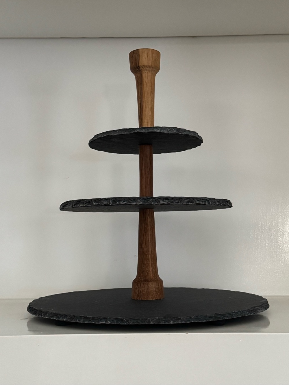 BOSKA Holland Cheese Tower - 3-Tier Slate Serving Stand (Pro Collection)